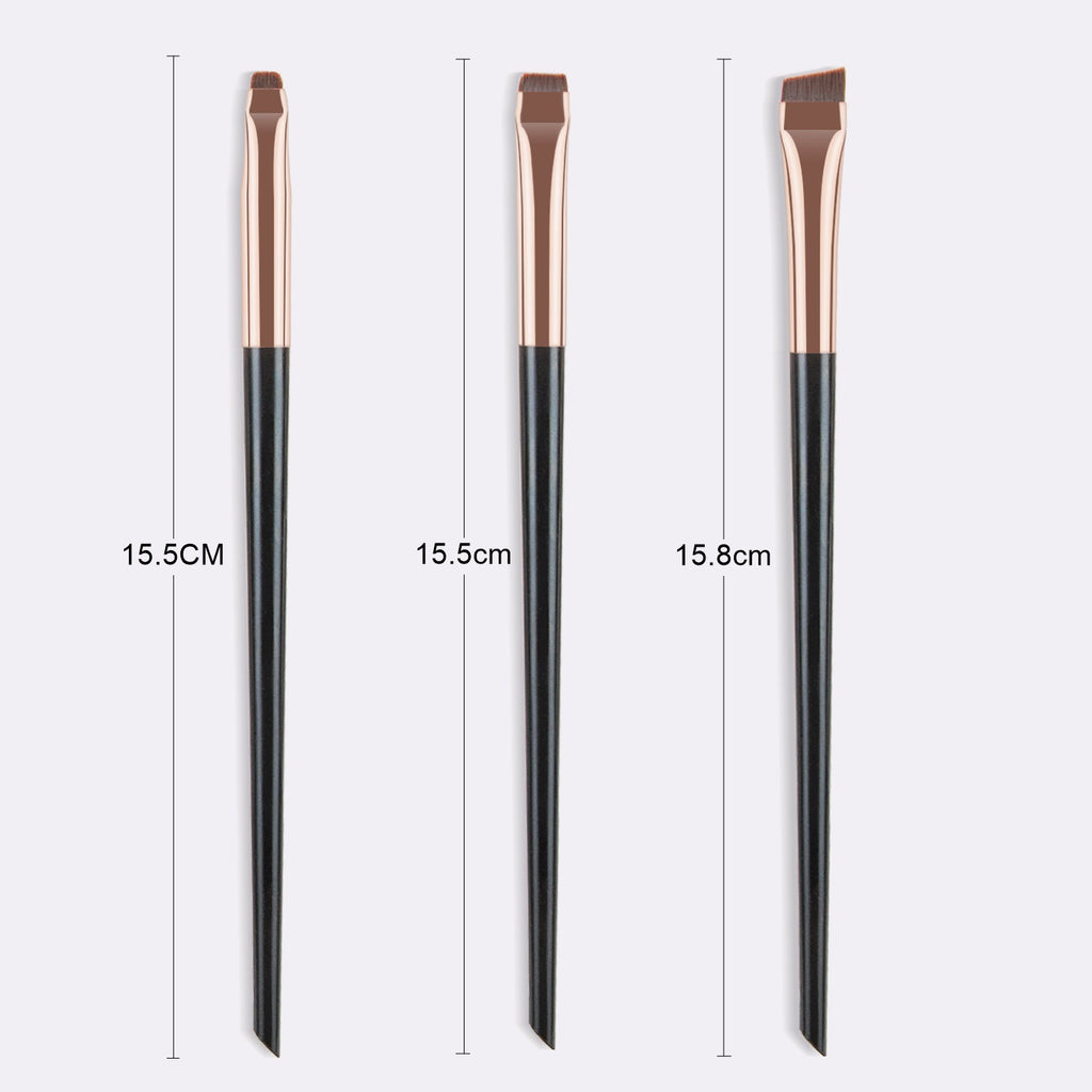 Pack 3 Pinceaux Précision – Sourcils & Eyeliner