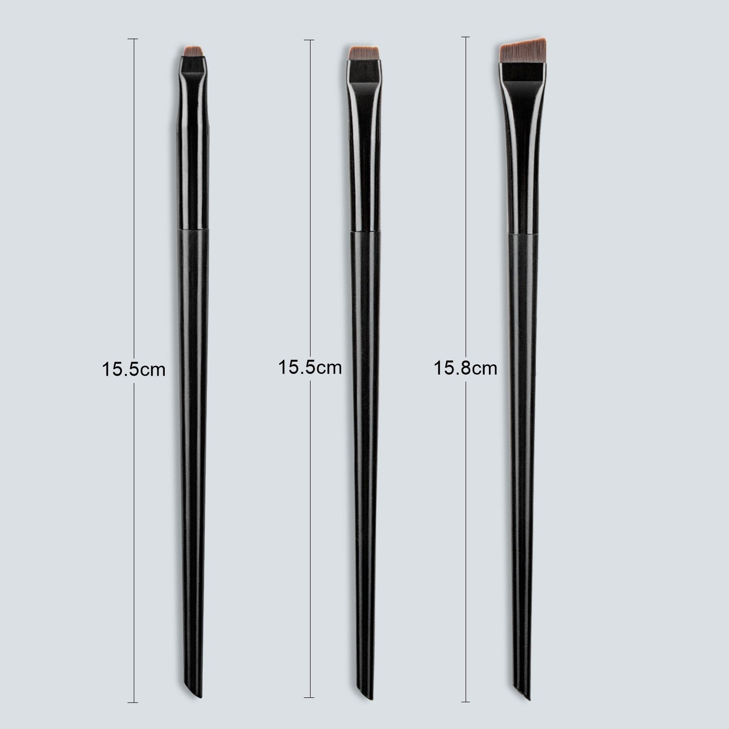 Pack 3 Pinceaux Précision – Sourcils & Eyeliner