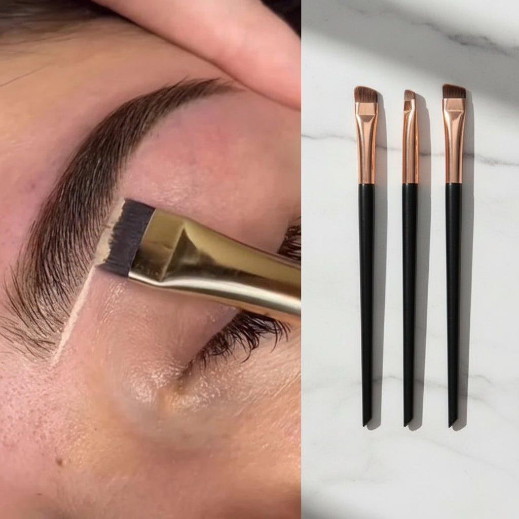 Pack 3 Pinceaux Précision – Sourcils & Eyeliner